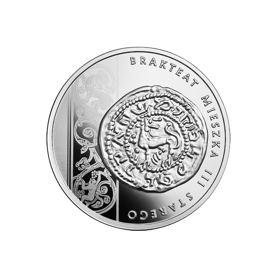 copy of Silver Proof Coin – Polish Coinage History Series: Bracteate of Mieszko III the Elder - 24h Shipping!