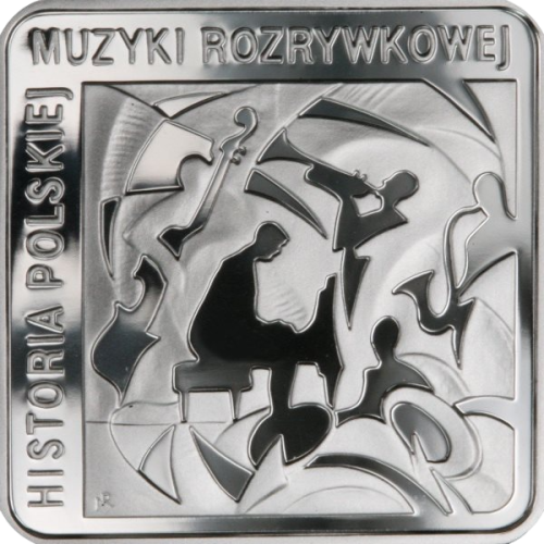 silver coin history of Polish popular music Krzysztof Komeda reverse