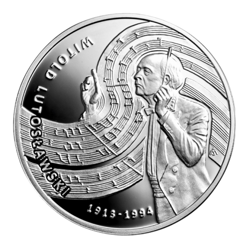 silver coin Witold Lutosławski reverse