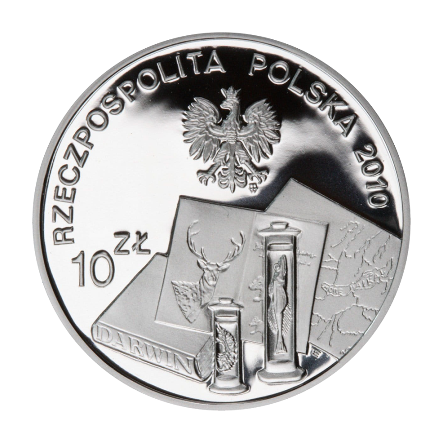 srebrna-moneta-10-zl-2010-benedykt-dybowski-1833-1930-awers