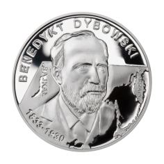 srebrna-moneta-10-zl-2010-benedykt-dybowski-1833-1930-rewers