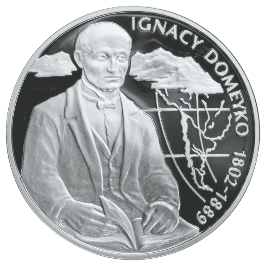 srebrna-moneta-polscy-podroznicy-i-badacze-ignacy-domeyko-1802-1889-1