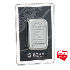 100 g Sztabka srebra KGHM - wysyłka 24 h! -  | Mennica Skarbowa S.A.