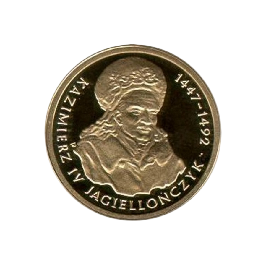 zlota-moneta-100-zl-poczet-krolow-i-ksiazat-polskich-kazimierz-iv-jagiellonczyk-1447-1492-1