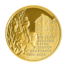 zlota-moneta-200-zl-100-lecie-akademii-sztuk-pieknych-w-warszawie-2004-2