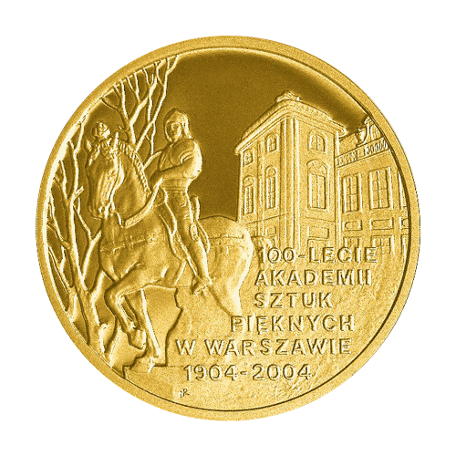 zlota-moneta-200-zl-100-lecie-akademii-sztuk-pieknych-w-warszawie-2004-2