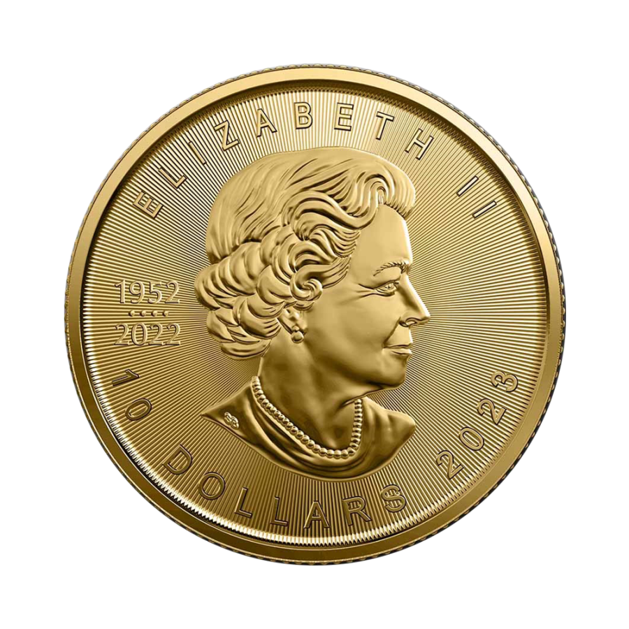 gold-coin-coin-fox-clone one-four-ounce gold-reverse