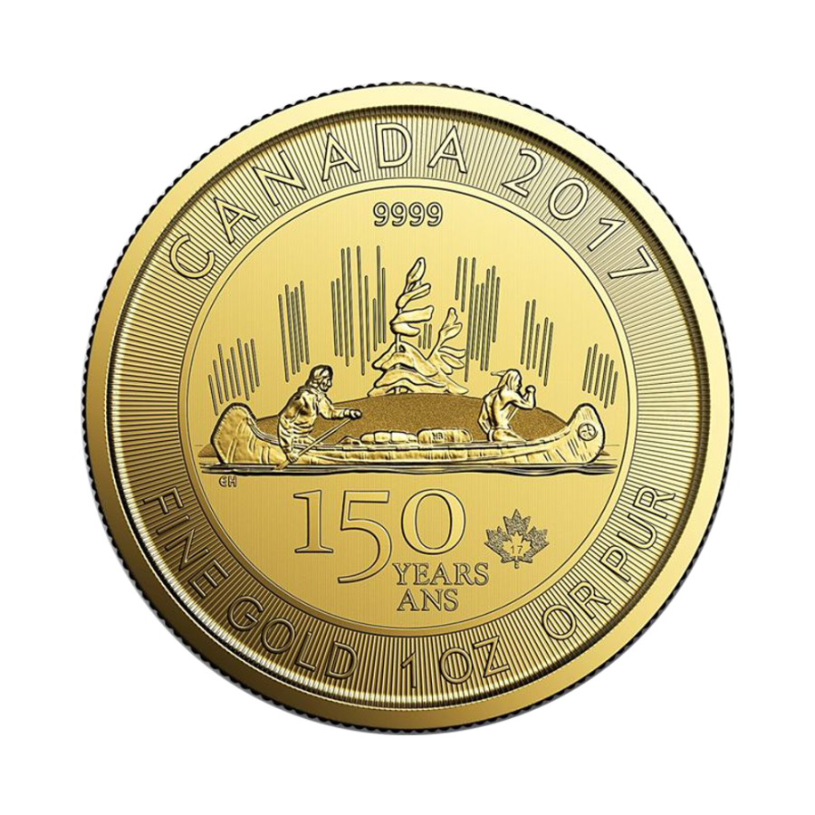 gold-coins-coin-voyageur-150th-anniversary-of-canada-1-ounce-gold-reverse