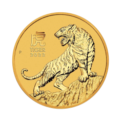 1/2 oz Lunar Year of the Tiger 2022 Gold Coin - Shipping 24h!