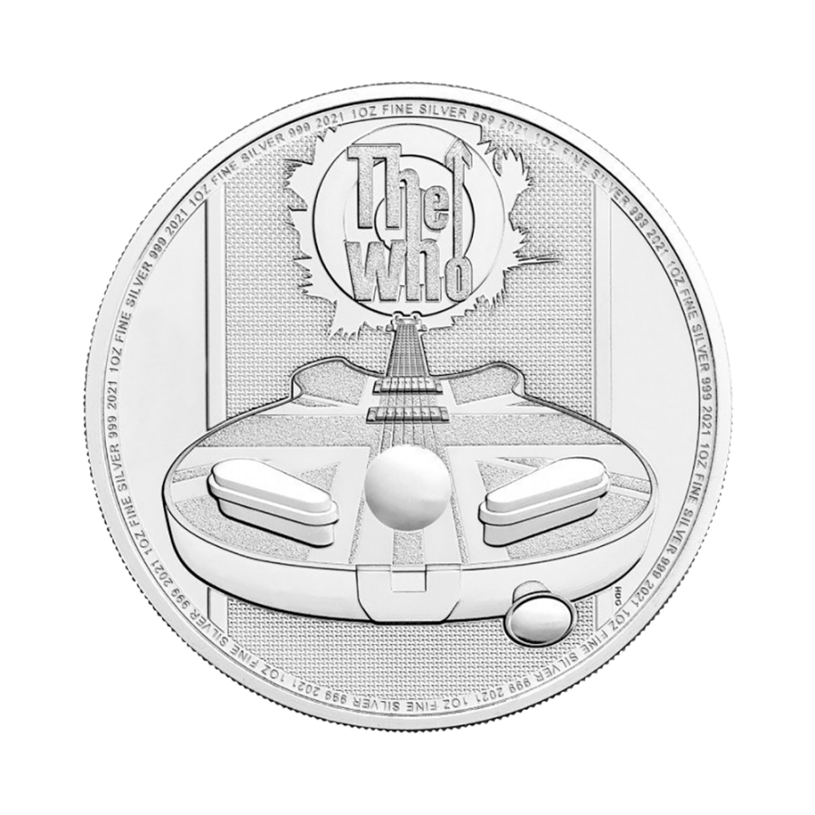 The Who-Legends-Music One-ounce silver reverse coin