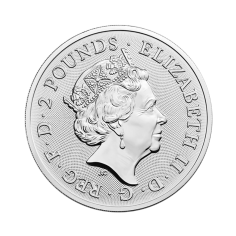 The one-ounce silver reverse of the David Bowie coin 2