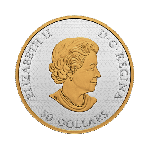 The five-ounce silver coin