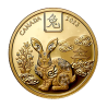 The gold coin 100CAD Canadian Year of the Rabbit Proof-2023 reverse