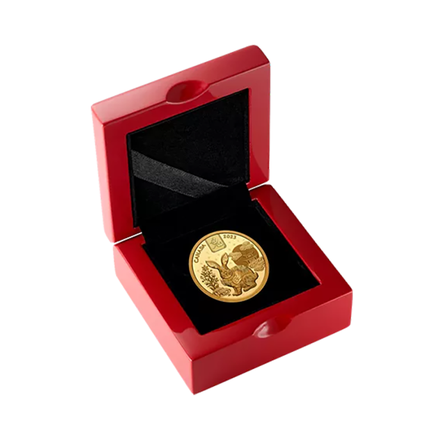 It 's a gold coin . 100 CAD