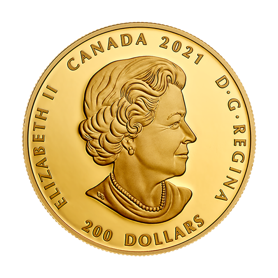 Gold-coin-200-CAD-with-diamond-oval-from-Forevermark–awers
