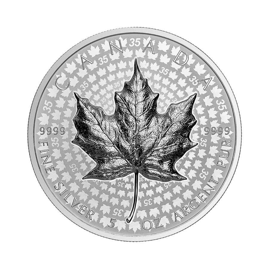 srebrna-moneta-kanadyjski-lisc-klonowy-ultra-wysoki-relief-5oz-awers
