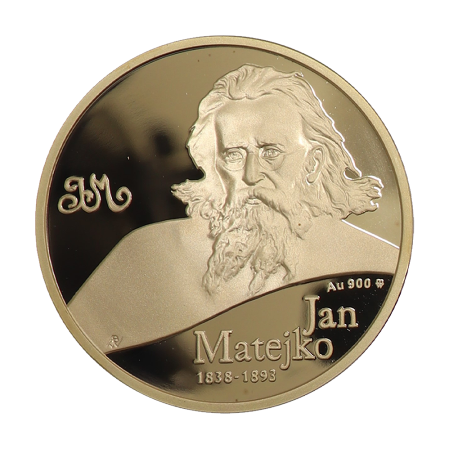 zlota-moneta-Jan-Matejko-Grunwald-1-uncja-awers