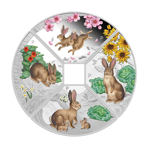 the set-silver-coin-4-1-AUD-Australian-year-rabbit-2023-reverse