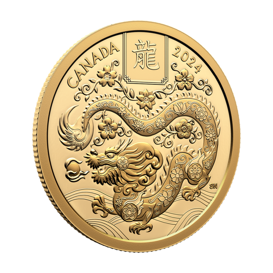 zlota-moneta-100-CAD-kanadyjski-rok-smoka-2024-proof-rewers