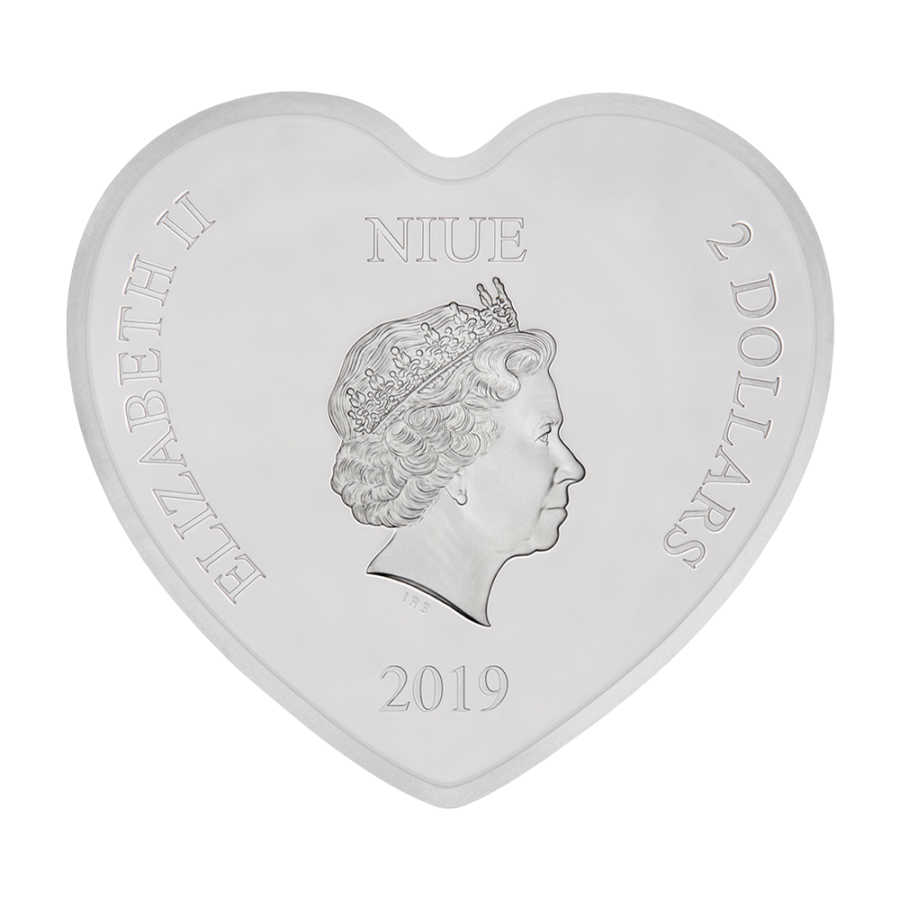 Srebrna moneta 2 NZD Miłość Mickey i Minnie 2019 - wysyłka 24 h!