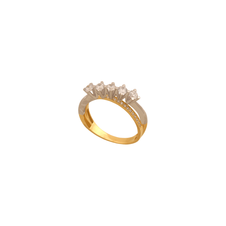 the gold-r13-and-zircon-white ring