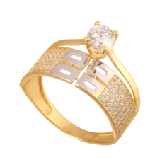 a gold-r14-zinc ring