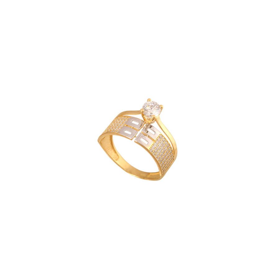 a gold-r14-zinc ring