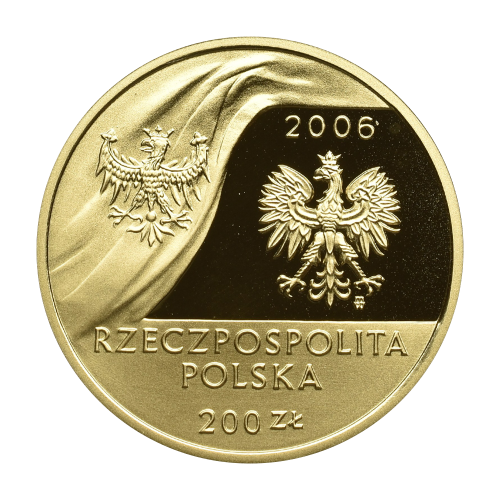 zlota-moneta-200-zl-100-lecie-szkoly-glownej-handlowej-w-warszawie-2006-awers