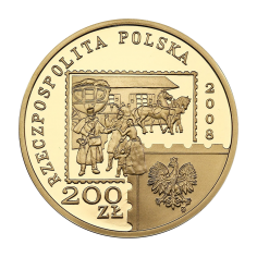 gold-coin-200-zl-450-years-of-polish-post-2008-obverse 2