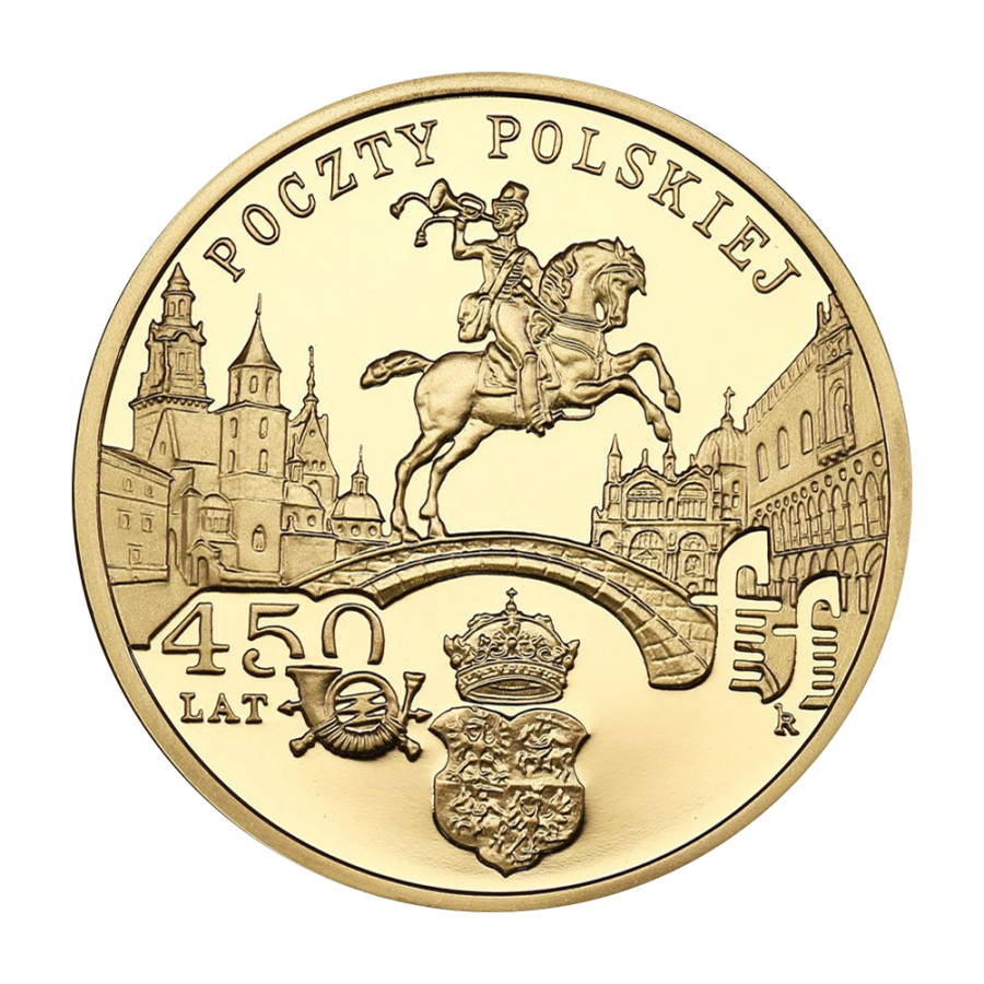 gold-coin-200-zl-450-years-of-polish-post-2008-obverse