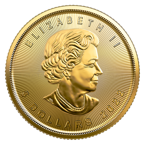 zlota-moneta-kanadyjski-lisc-klonowy-gratulacje-110-uncji-awers