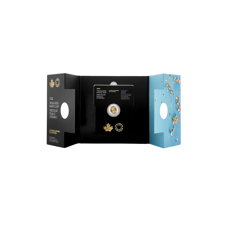 it's a gold coin. it's a canadian fox