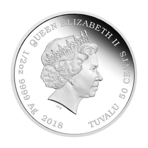 Srebrna moneta 0,50 TVD Szczeniaki: Pudel 2018 - wysyłka 24 h!