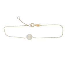 a gold 19-cm pearl bracelet