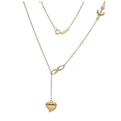 celebrity-gold 44-centimeter-heart-infinity anchor