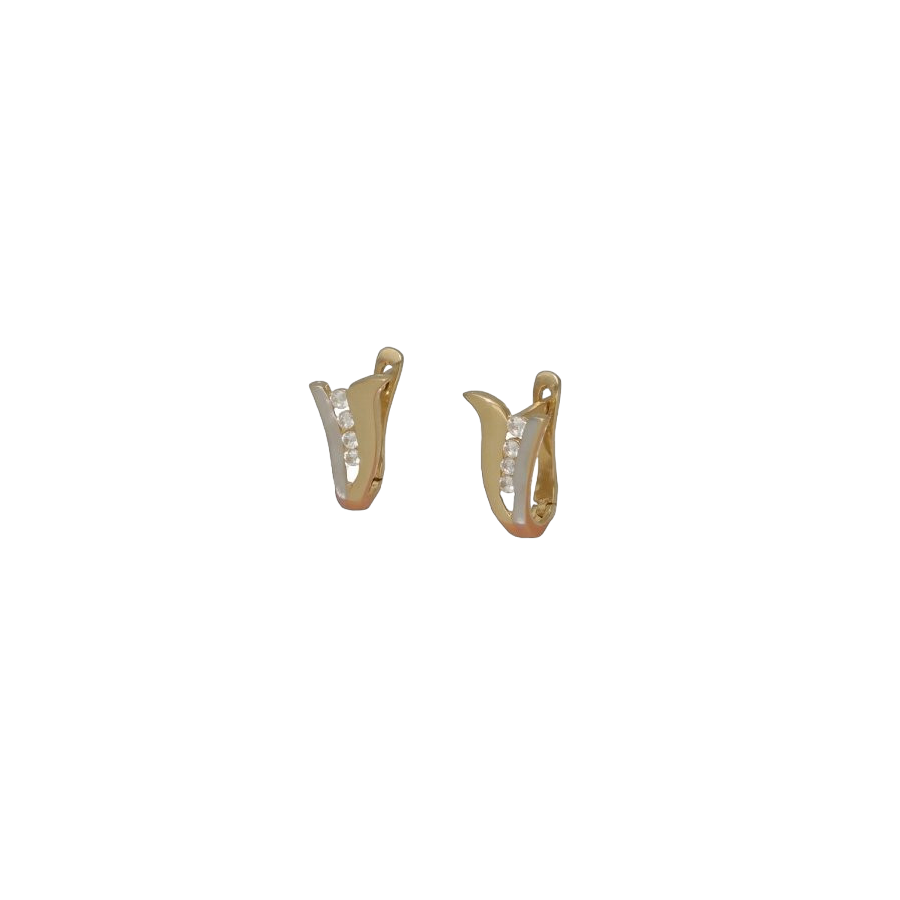 gold-plated earrings