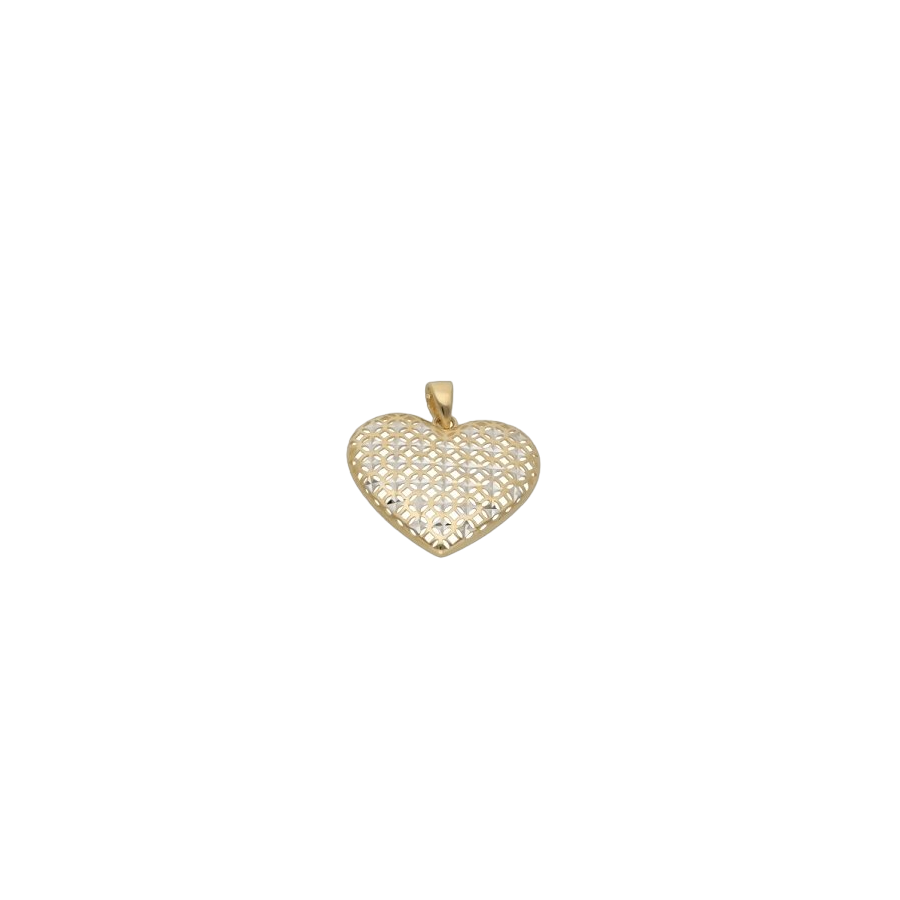 the gold-azure-heart pendant