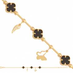 the gold-winged butterfly bracelet