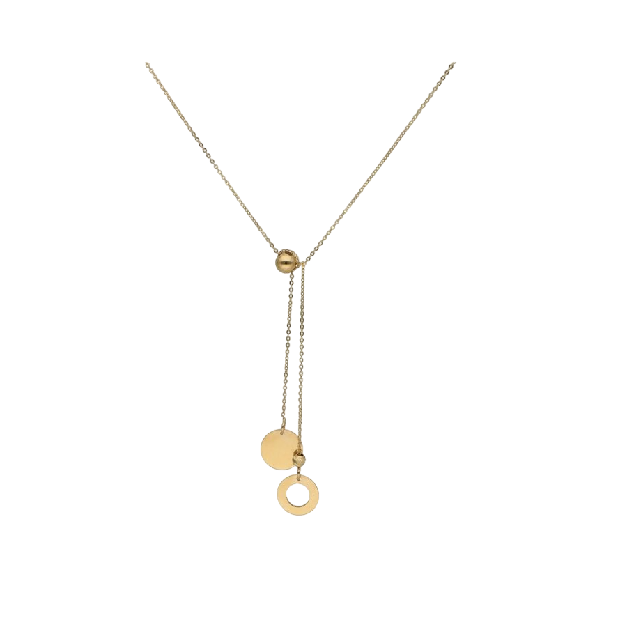 a gold lantern necklace of 66 cm2