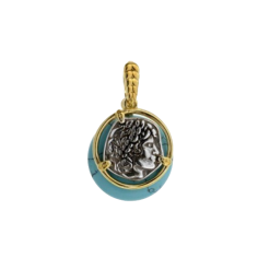 turquoise-coated pendant