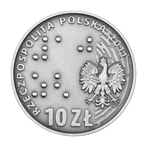 srebrna-moneta-10-zl-2011-europa-bez-barier-100-lecie-towarzystwa-opieki-nad-ociemnialymi-awers