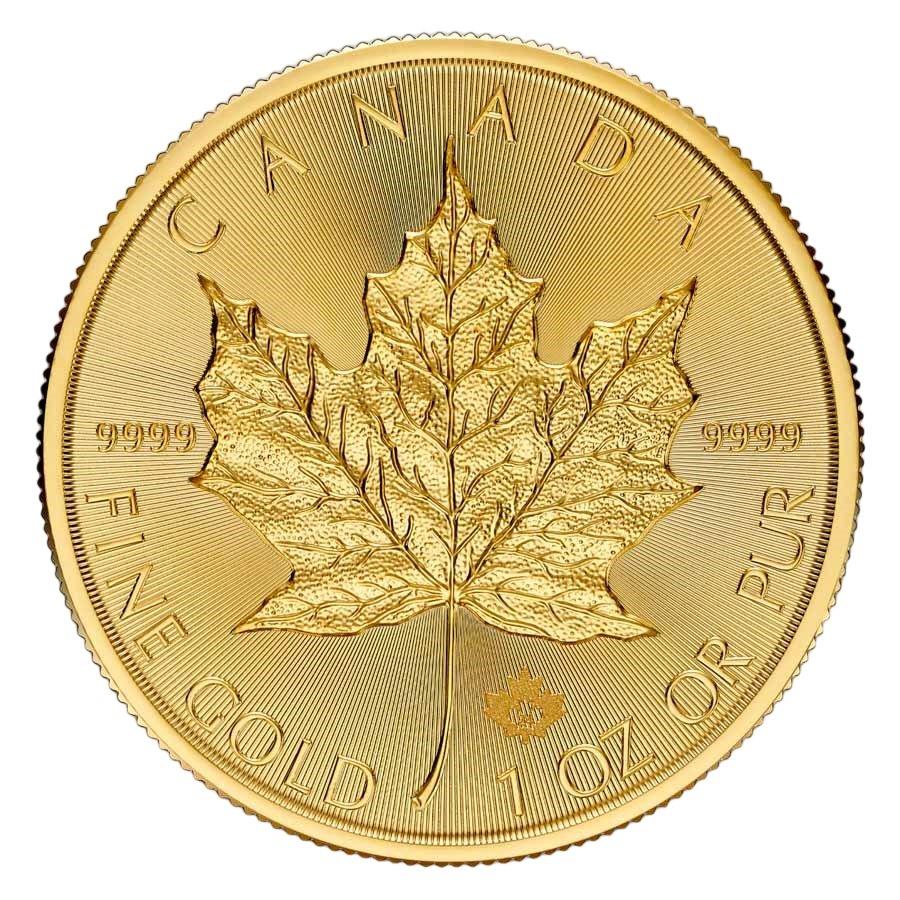 zlota-moneta-kanadyjski-lisc-klonowy-1-uncja-biezacy-rocznik-rewers
