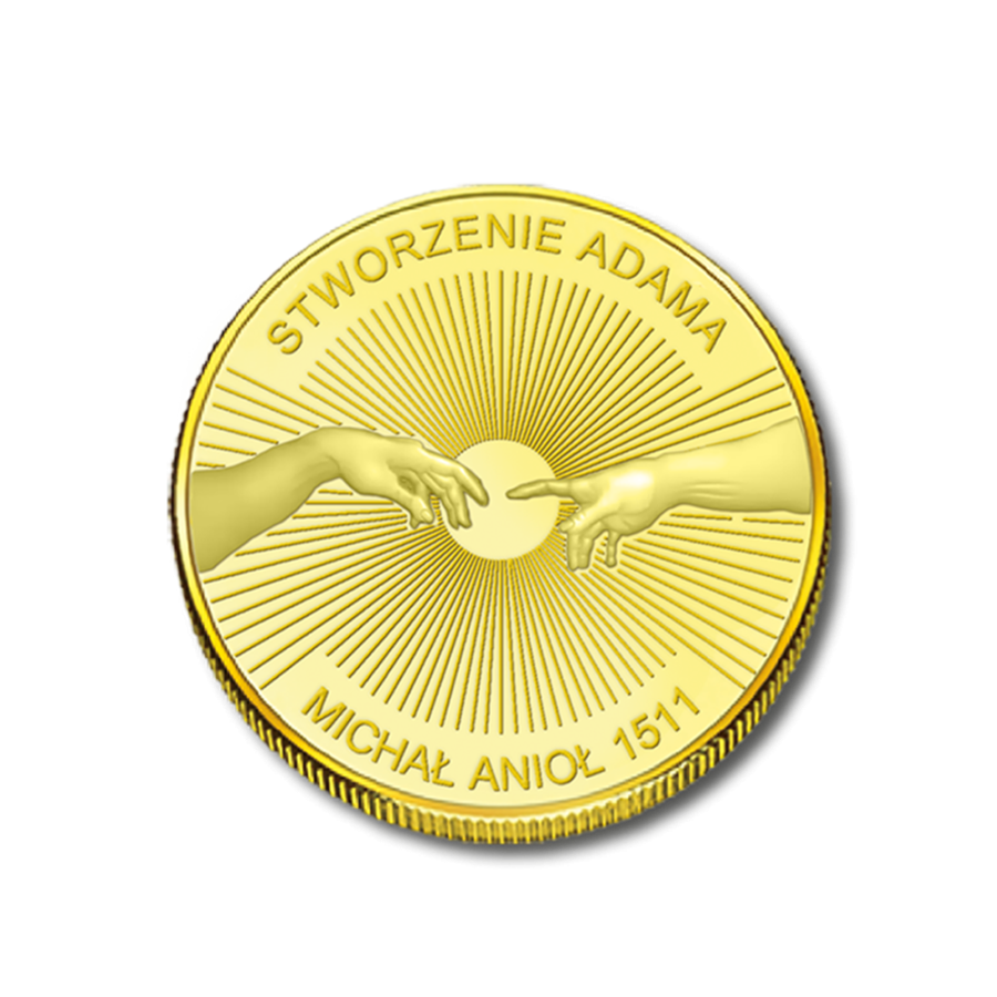 Commemorative Medal “Creation of Adam” - 24h Shipping!