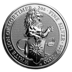 silver-coin-beast-king-white-lion two-ounce reverse