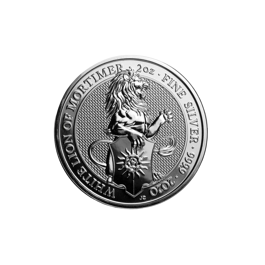 silver-coin-beast-king-white-lion two-ounce reverse