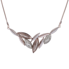 a two-color steel necklace