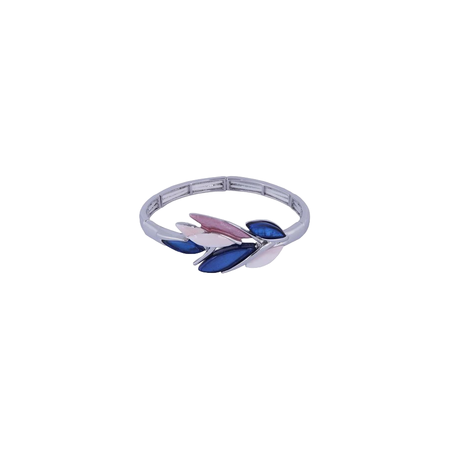 the elegant bracelet with the colored steel jaw