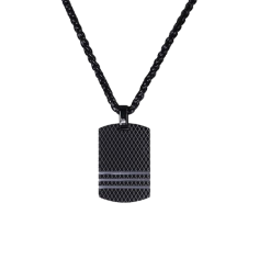 Men’s Black Stainless Steel Necklace (Plain) - 24h Shipping!