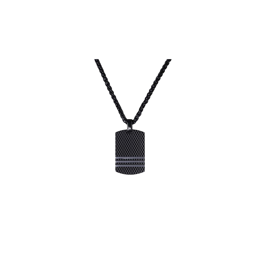 Men’s Black Stainless Steel Necklace (Plain) - 24h Shipping!