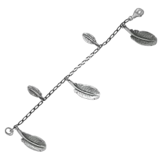 Silver Bracelet ‘IKAR’ (Oxidized Sterling Silver, 20.80 g, 16 cm) - 24h Shipping!